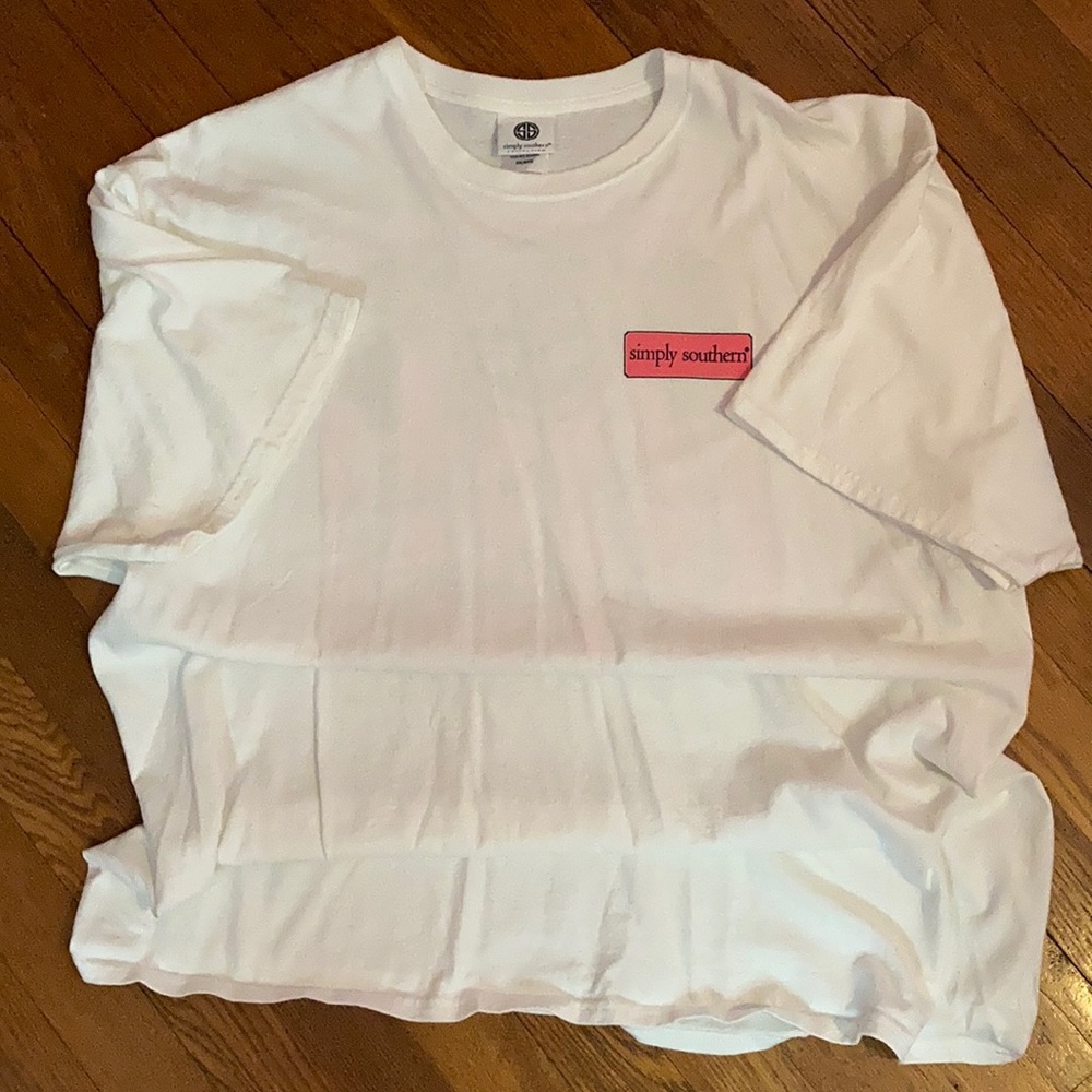 Women’s Simply Southern Tee White XXL